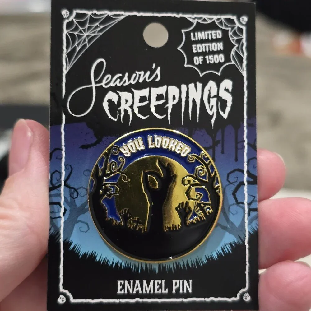 Hot Topic Seasons Creepings You Looked Zombie Hand Enamel Pin Limited Edition OS